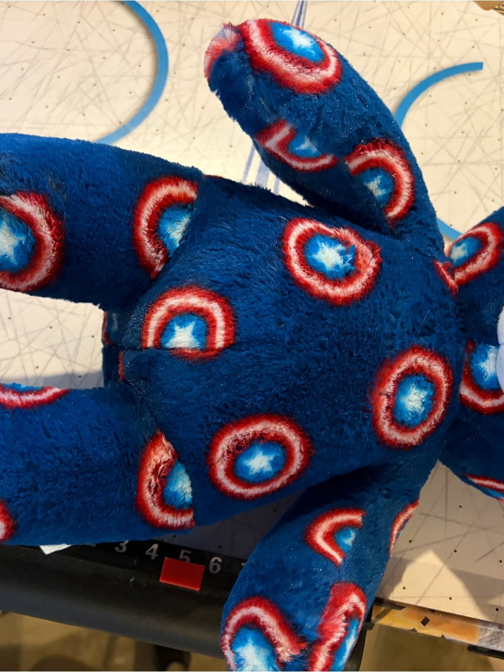 Captain America custom Build A Bear  Plush Toy - Kids Soft Cuddly Animal